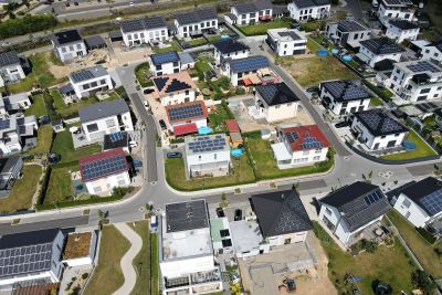 Foto der Passivhaussiedlung Lohfelden